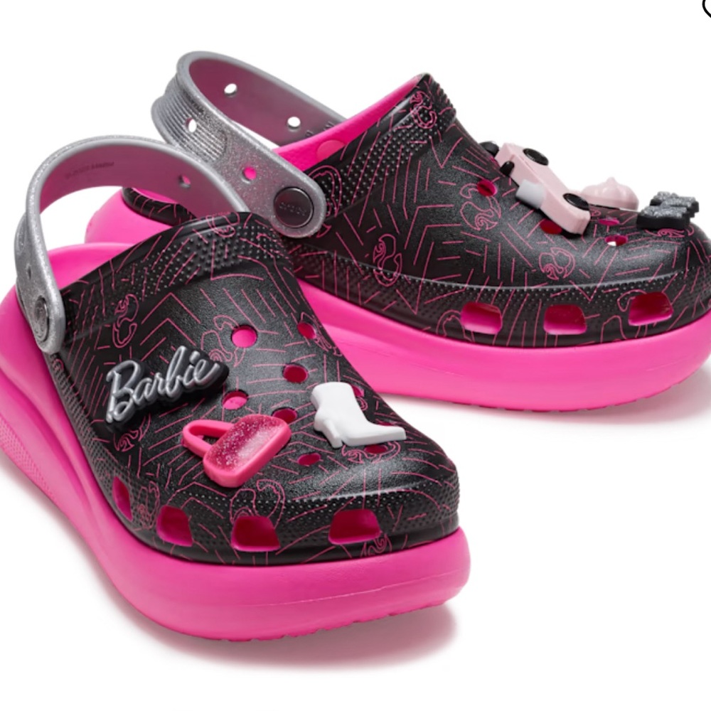 Crocs Barbie Movie Crush Clog Pink / Black Womens Size 10 edition